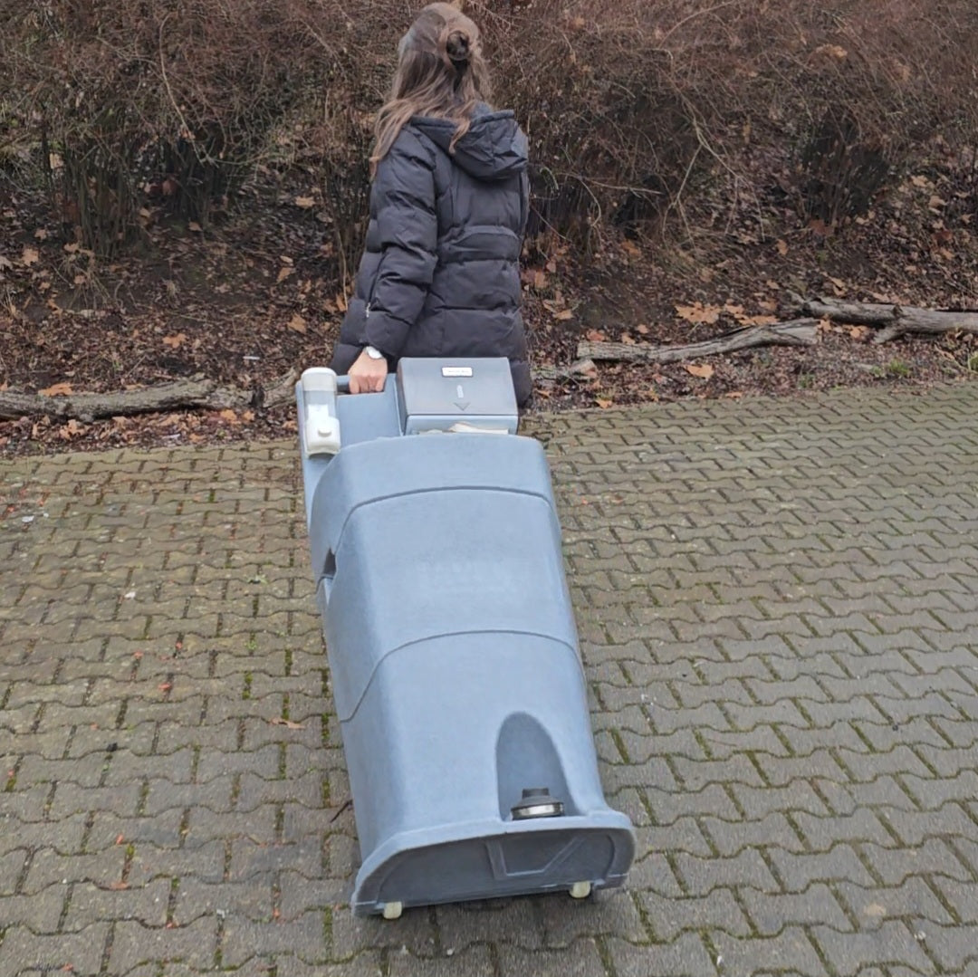 Mobile Handwaschstation WASHPORT, Waschbecken mit Frisch- & Abwassertank
