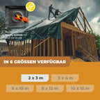 Abdeckplane in Grün/Blau 250g/m² 2x3m "Premium"