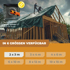 Abdeckplane in Grün 90g/m² 2x3m