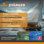 Transparente Abdeckplane 90g/m² 2x3m