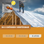Transparente Abdeckplane 90g/m² 4x6m