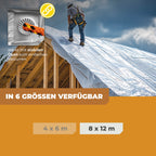 Transparente Abdeckplane 250g/m² 8x12m "Premium"