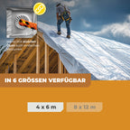 Transparente Abdeckplane 250g/m² 4x6m "Premium"