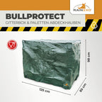 Abdeckhaube für Gitterbox Grün 120g/m² 125x85x98cm