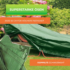 Rainexo Abdeckhaube für Gartenliege mit robusten Ösen und doppelter Schweißnaht - grün