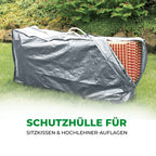 Rainexo Aufbewahrungshülle für Sitzkissen und Hochlehner-Auflagen - silbergrau - Milieubild