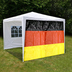 Wind-/Sichtschutzplane RAINEXO Jubel-Plane Deutschland-Fahne - 2 x 3 m - 70g/m² - Milieubild