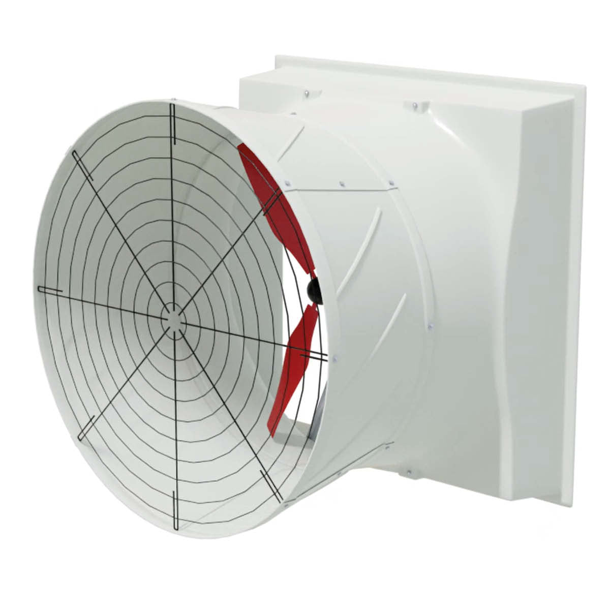 TKC FRP - Profi Hochleistungsventilator, Abluftventilator aus GFK, FRP & Edelstahl, 48.000 m³/h