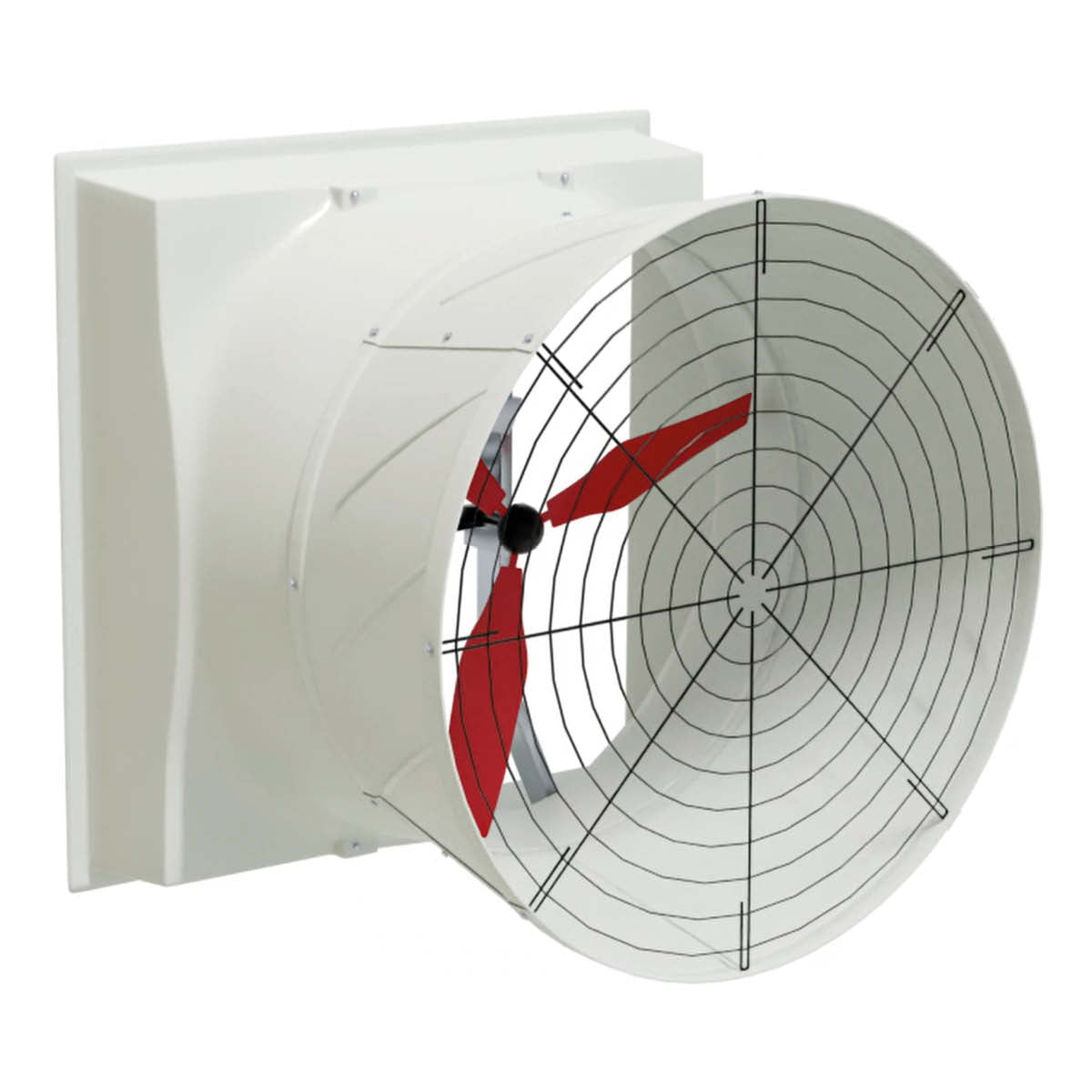 TKC FRP - Profi Hochleistungsventilator, Abluftventilator aus GFK, FRP & Edelstahl, 48.000 m³/h