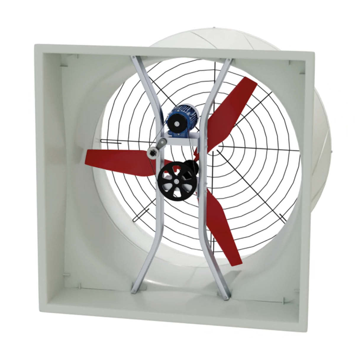TKC FRP - Profi Hochleistungsventilator, Abluftventilator aus GFK, FRP & Edelstahl, 48.000 m³/h