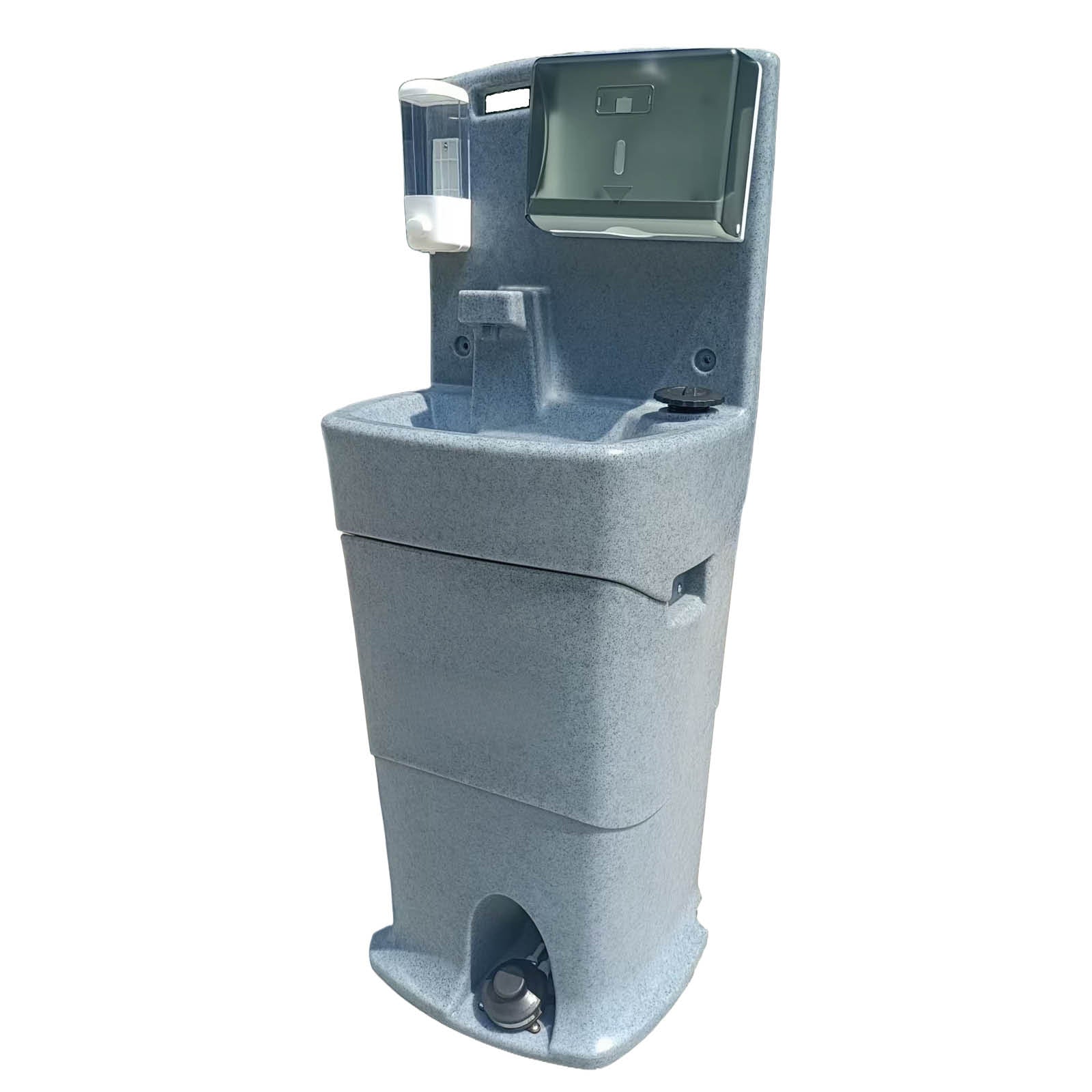 Mobile Handwaschstation WASHPORT, Waschbecken mit Frisch- & Abwassertank