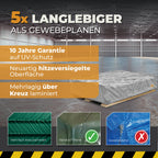 Palettenhaube in Silber 120g/m² 125x85x30cm