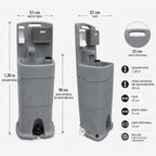 Mobile Handwaschstation WASHPORT, Waschbecken mit Frisch- & Abwassertank